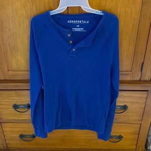 Men’s Lg Aeropostale Waffle knit Long sleeve